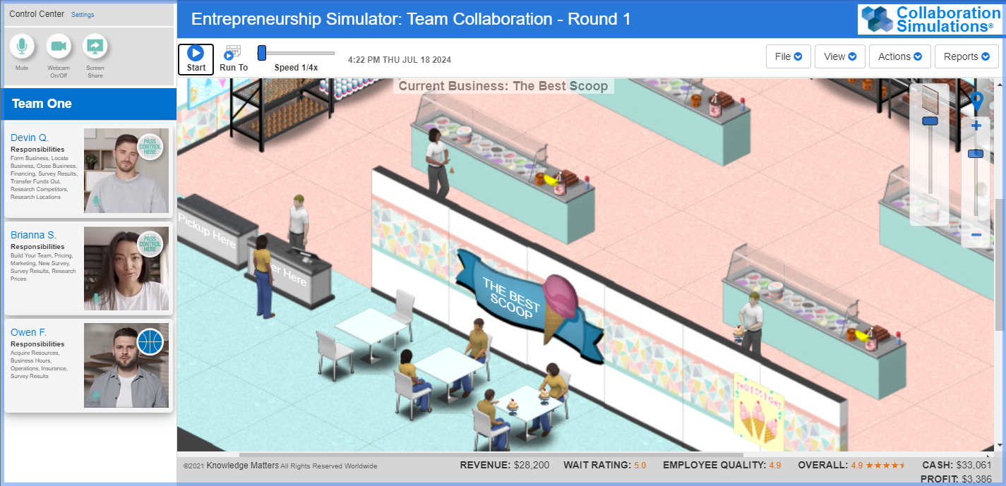Screenshot of Collaboration