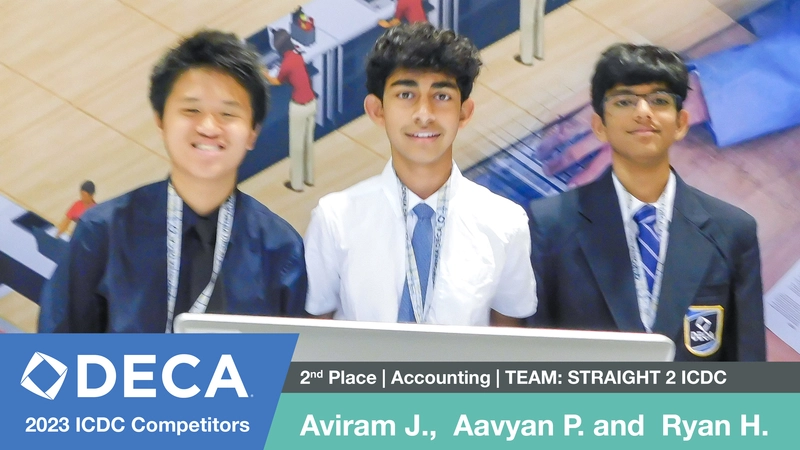 2nd place $500 winners, Aviram J., Aavyan P., and Ryan H. from Washington High School, California